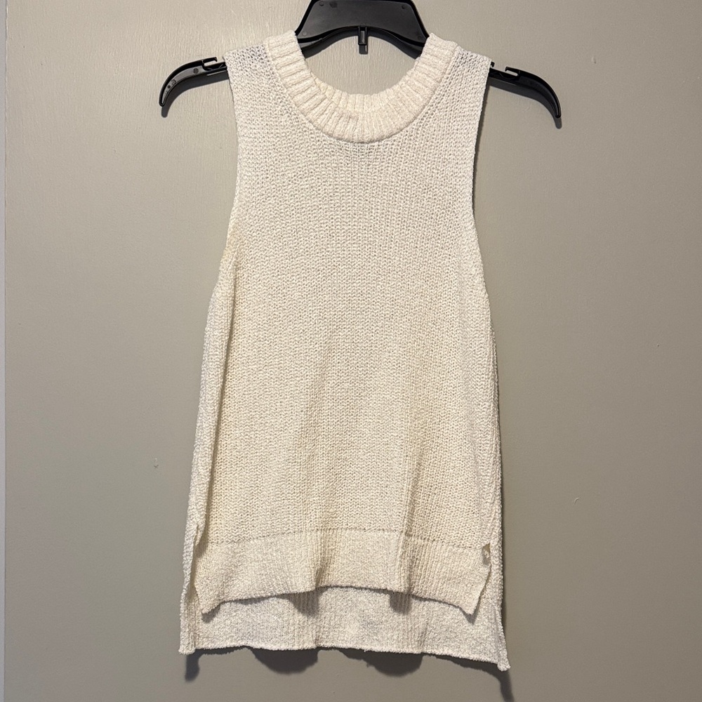 Sleeveless Knit Top - Cream